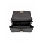 Luna - Fekete midi bőrtáska