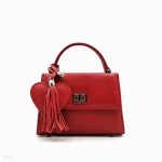 Luna - Red Mini Leather Bag