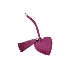 Taschenanhänger aus Mauve Leder