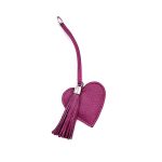 Taschenanhänger aus Mauve Leder
