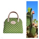 Kaktusz zöld-fehér pöttyös neszesszer