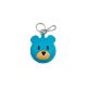 Teddybär – Taschenanhänger aus türkisfarbenem Leder 