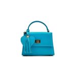 Luna - Türkizkék mini bőrtáska