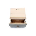 Luna - Világos bézs midi bőrtáska