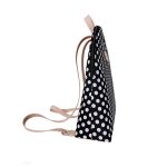 Fekete - fehér pöttyös hátizsák