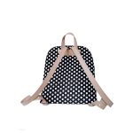 Fekete - fehér pöttyös hátizsák