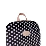 Fekete - fehér pöttyös hátizsák