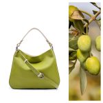 Hobo 1.0 - Olívazöld bőrtáska - egyedi rendelés