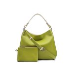 Hobo 1.0 - Olívazöld bőrtáska - egyedi rendelés