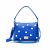 Dots Hobo - Zafírkék - fehér pöttyös bőrtáska
