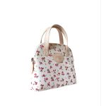 Landhaus style cosmetic bag- burgundy floral