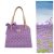 Parma purple - white polka dot summer bag with a bow