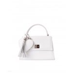 Luna - Hófehér mini bőrtáska