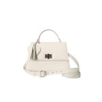 Luna - Világos bézs midi bőrtáska