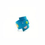 Dots Türkisblaues gepunktetes Lederarmband