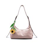 Rudbeckia "Black Eyed Susan" - leather bag charm