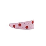 Rosa-piros pöttyös bőr karkötő