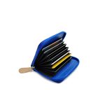 Sapphire blue card holder