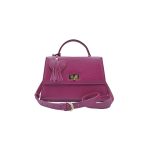 Luna - Mályvaszín maxi bőrtáska