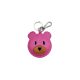 Teddybär – Taschenanhänger aus rosa Leder 